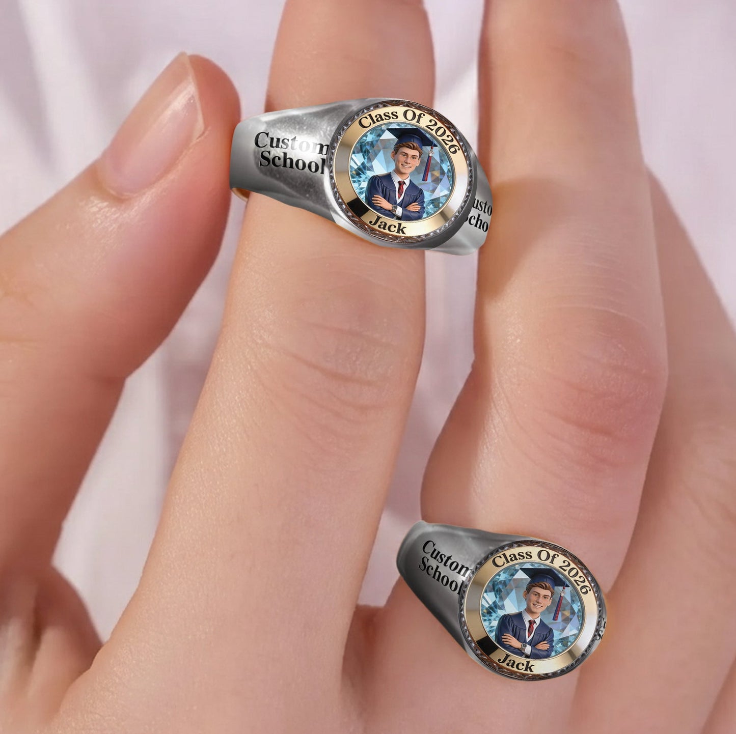 Class Of 2026 - Personalized Graduation Signet Ring