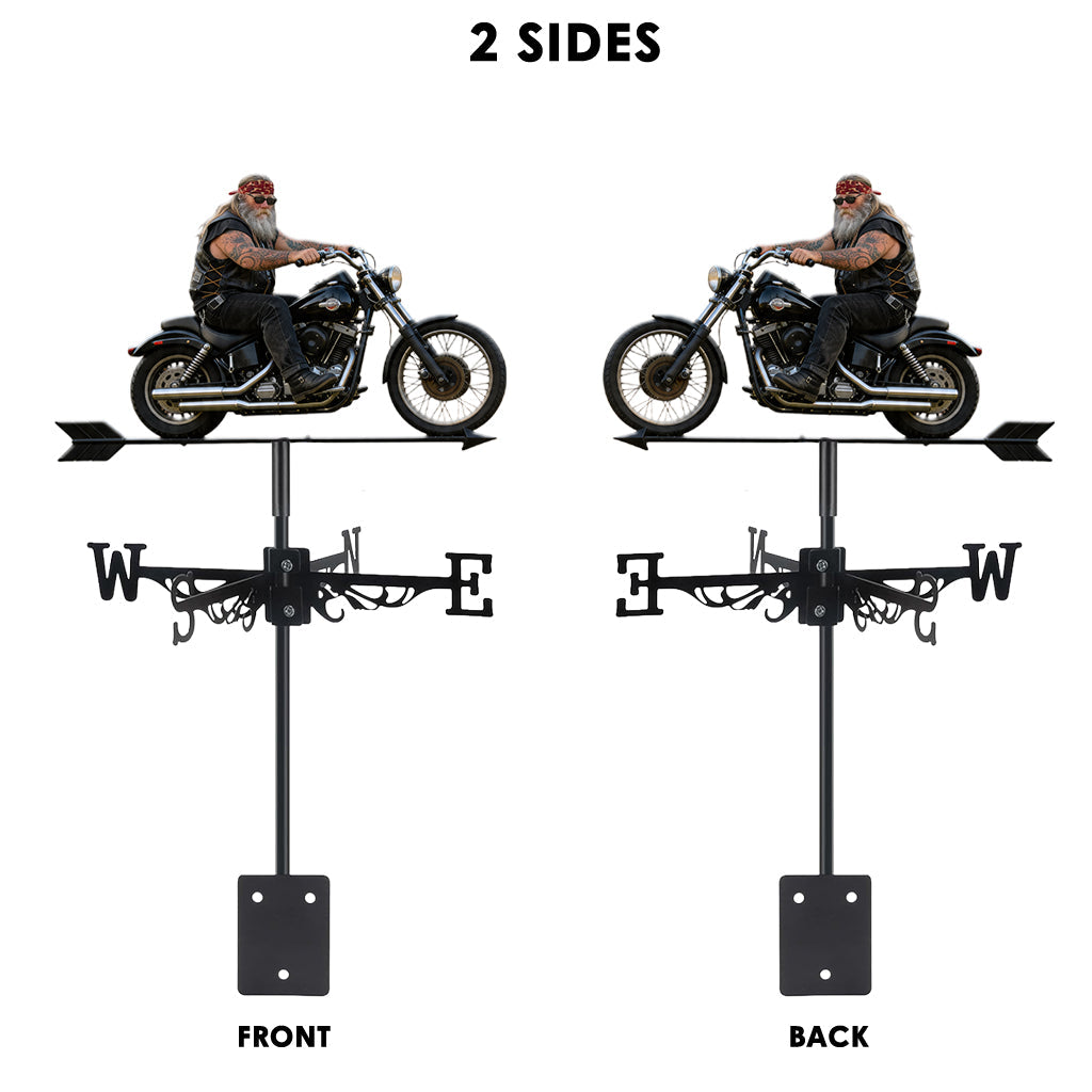 Biker Gift, Motorbike Lovers Gift - Personalized Biker Weather Vane