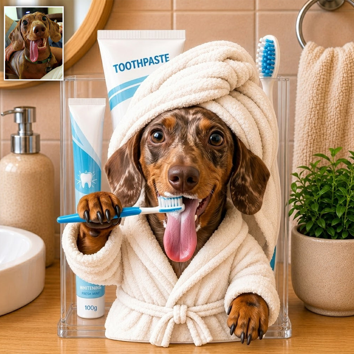 Cute Pet, Pet Lovers Gift - Personalized Dog Acrylic Pot