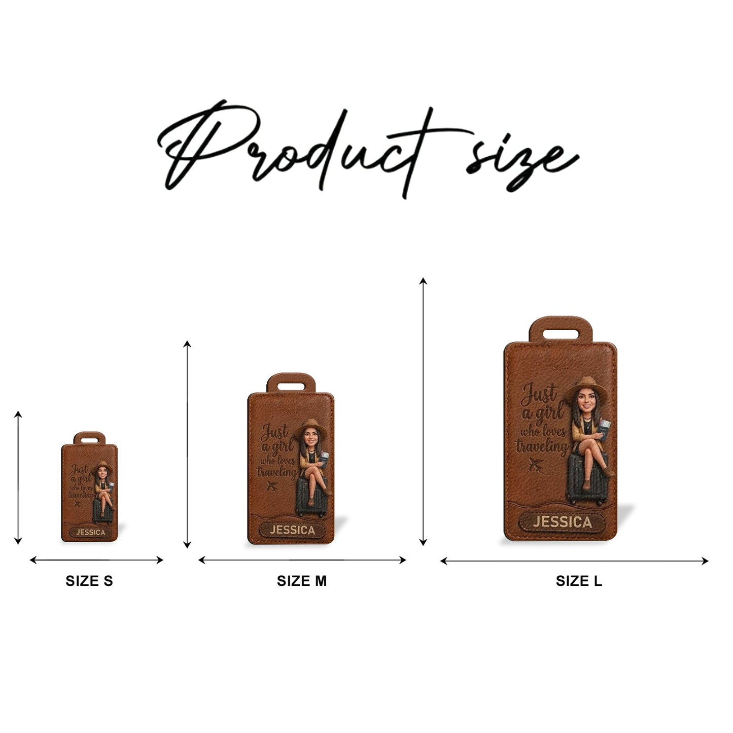 Just A Girl Who Love Traveling - Personalized Travelling Passport Holder & Luggage Tag Set
