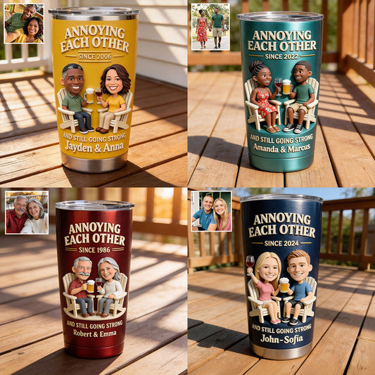 Everlasting Love - Personalized Couple Tumbler