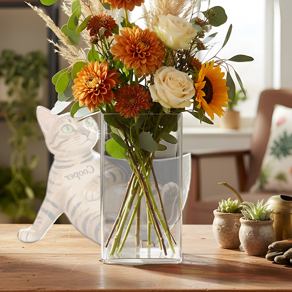 Custom Any Photo - Personalized Cat Acrylic Pot