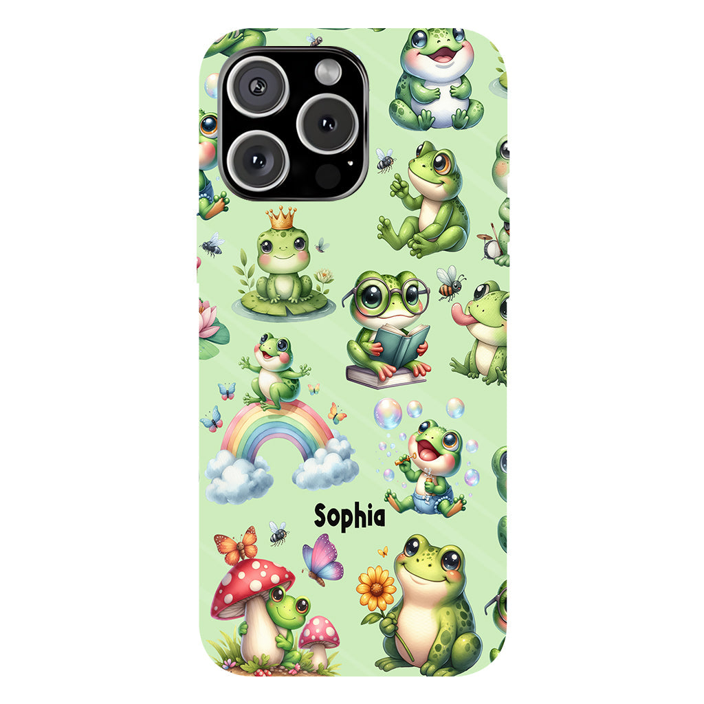 Just A Girl Who Loves Frogs - Personalized Frog Full Print Phone Case