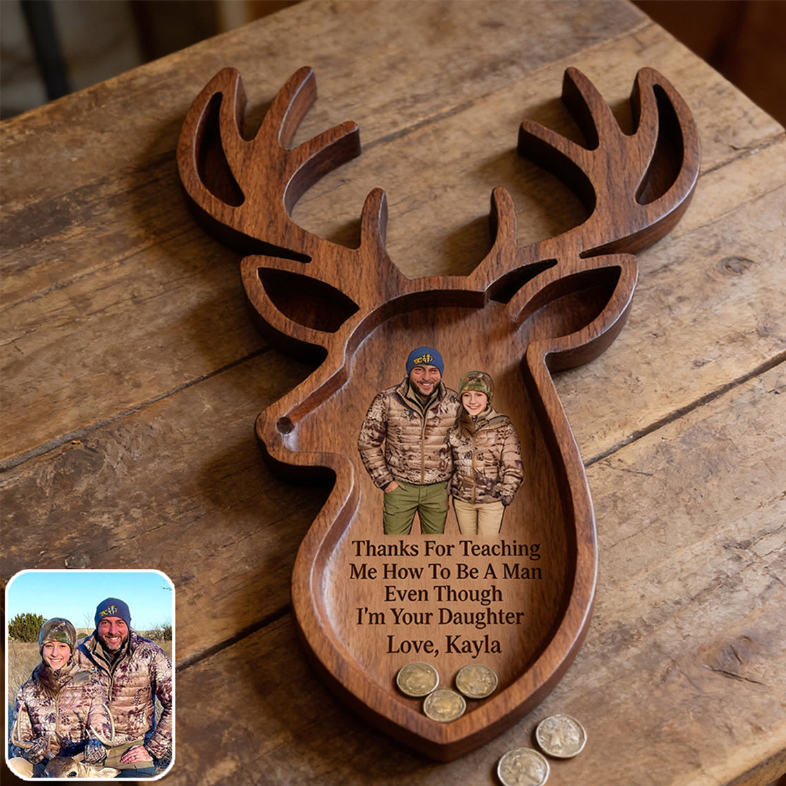 Hunting Dad - Personalized Hunting Catch-All Tray