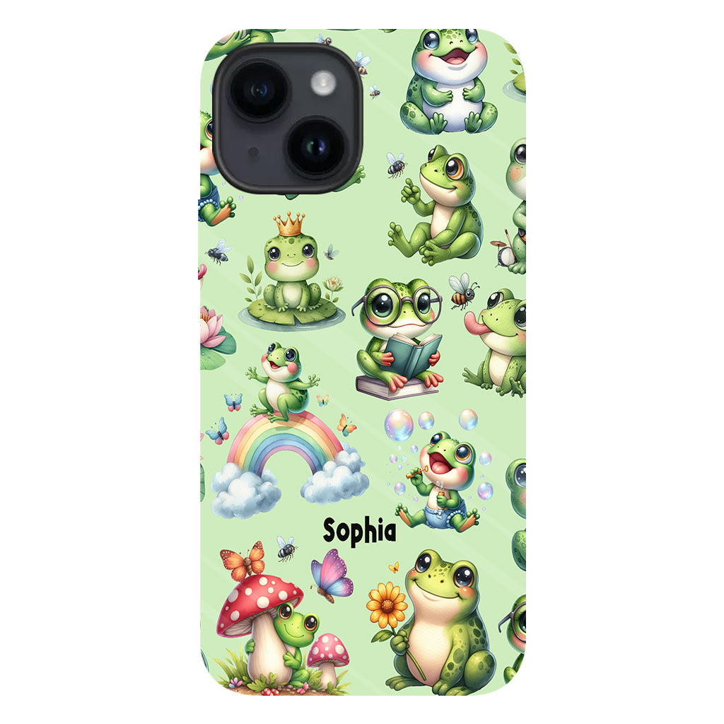 Just A Girl Who Loves Frogs - Personalized Frog Full Print Phone Case