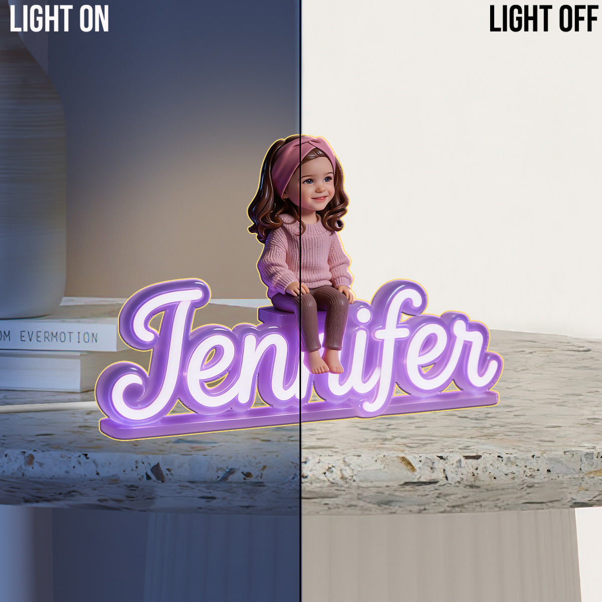 Custom Any Photo - Personalized Kid Acrylic LED Night Light