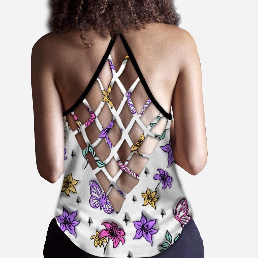 Fuck Around And Find Out - Personalized Skull Cross Tank Top