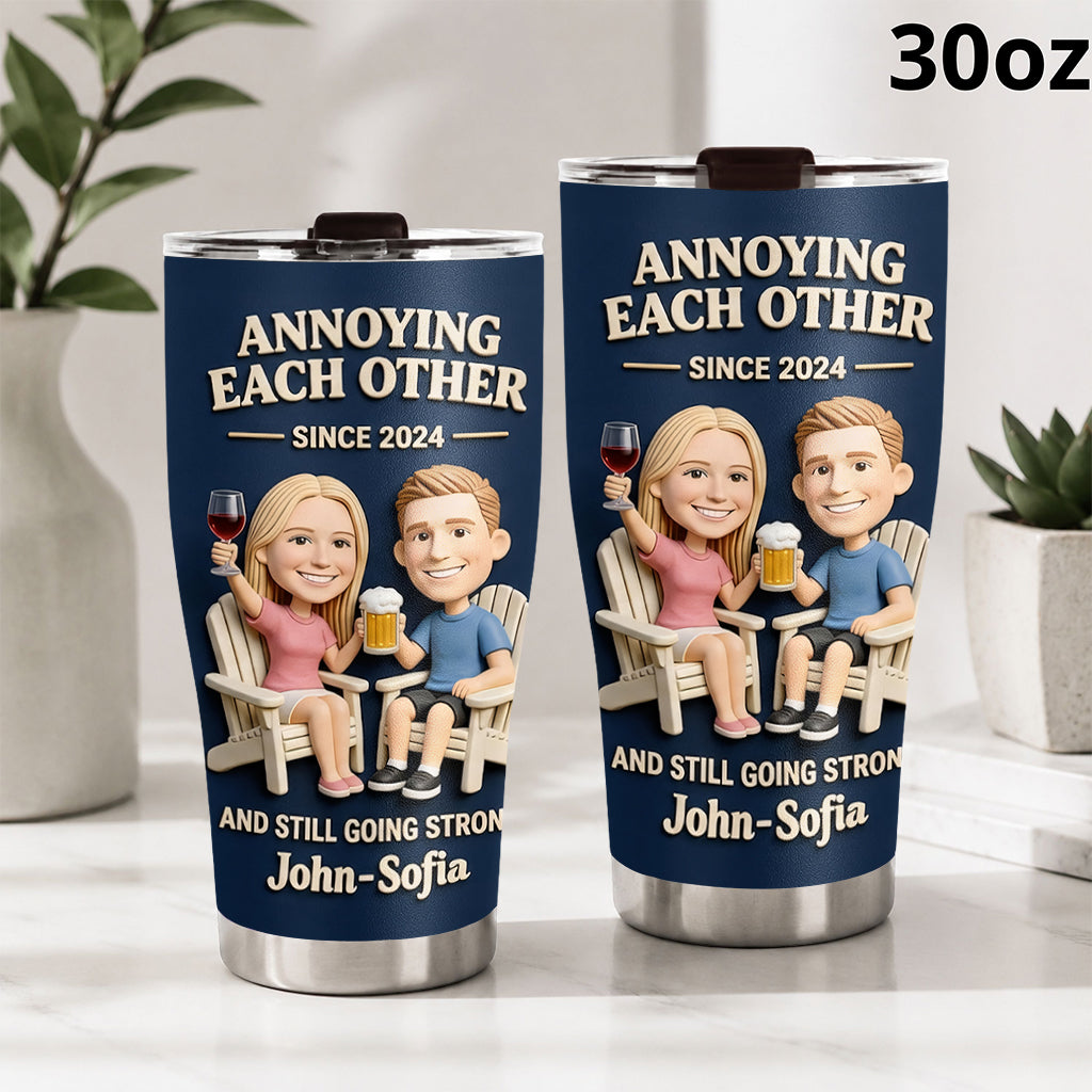 Everlasting Love - Personalized Couple Tumbler