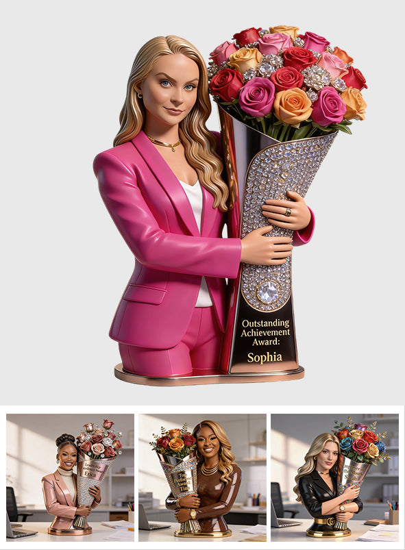 Custom Any Photo Achievement - Personalized Colleague Custom Shaped Acrylic Plaque