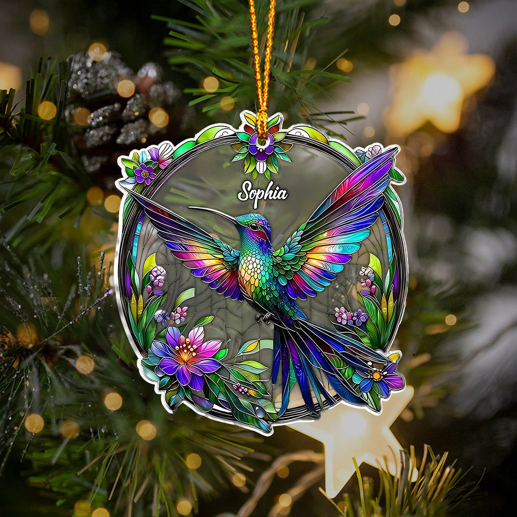 Beatiful Hummingbird - Personalized Hummingbird Ornament
