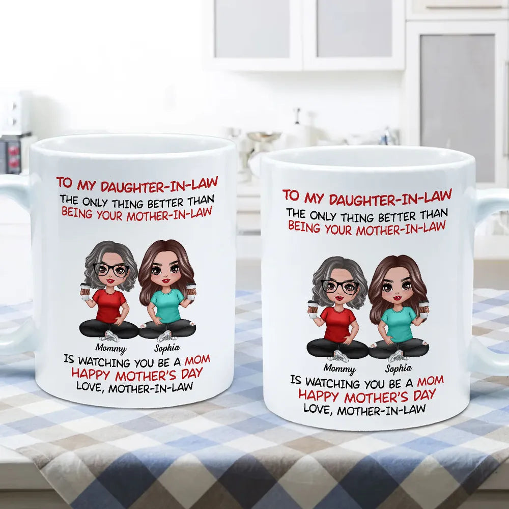 To My Daughter-In-Law Happy Mother’s Day Personalized Mug, Custom Keychain, Plaque & More, Heartfelt Gift from Mother-in-Law