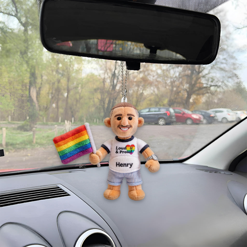 Custom Any Photo Love Is Love - Personalized LGBT Support Plush Keychain