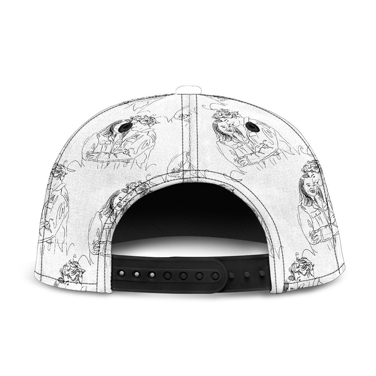 Custom Couple Line Drawing - Boyfriend and Girlfriend gift for boyfriend - Personalized Snapback