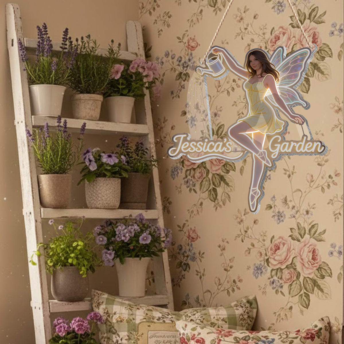 Fairy Garden - Personalized Gardening LED Light Acrylic Sign