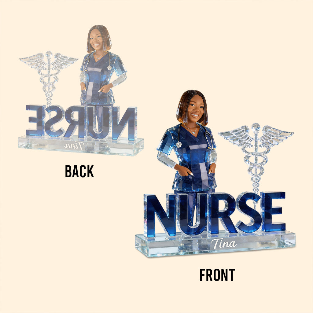 Custom Any Photo Gift For Nurse - Personalized Nurse Custom Shaped Acrylic Plaque