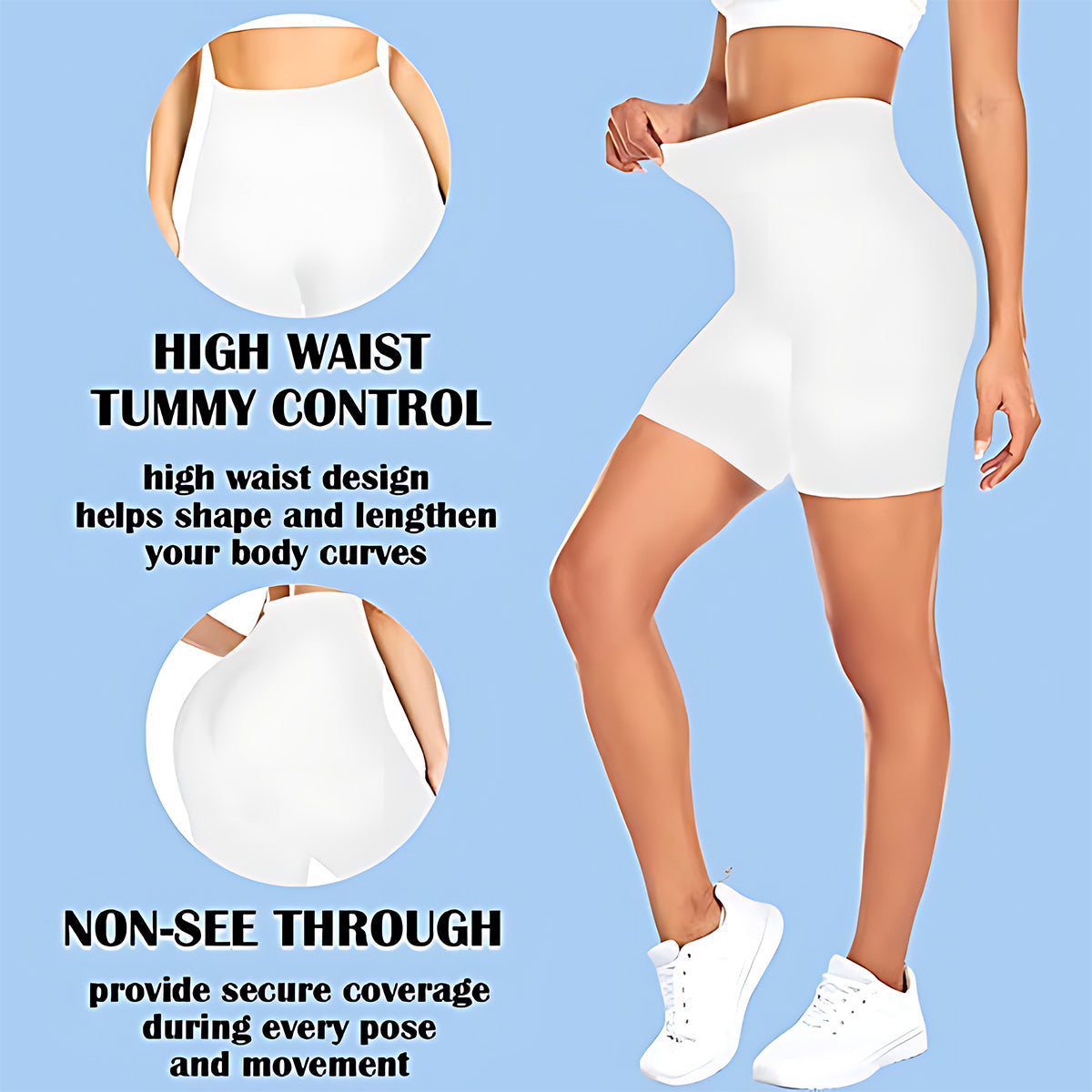 Cool Cowgirl - Personalized Cowgirl High-Waisted Biker Shorts