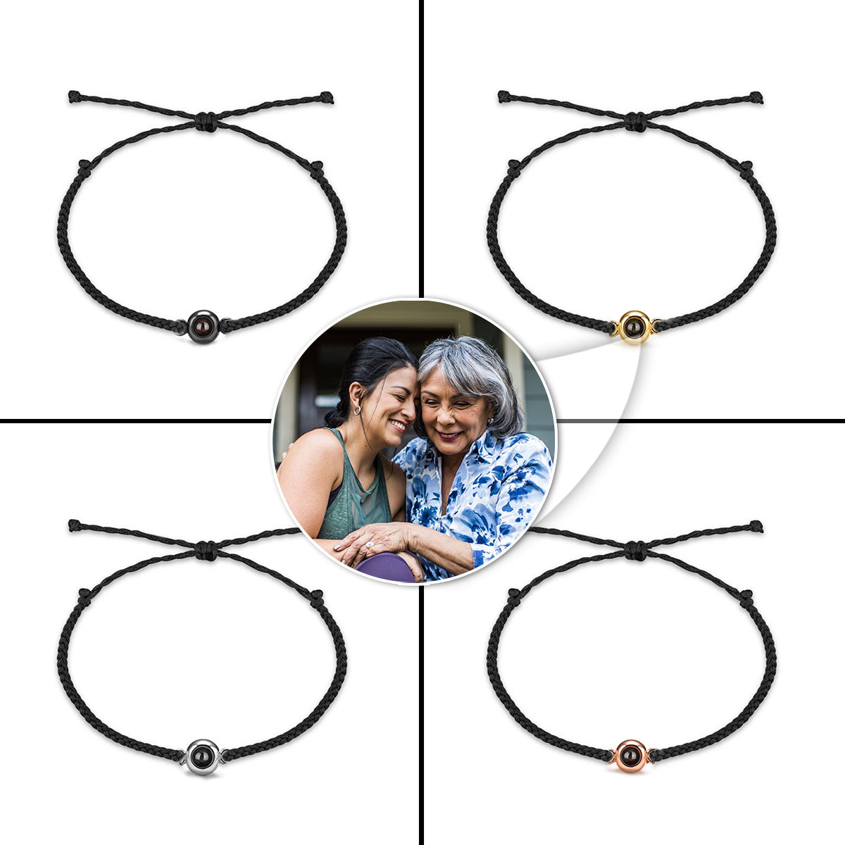 Capture Memories - Gift for Step Mom - Personalized Projection Bracelet