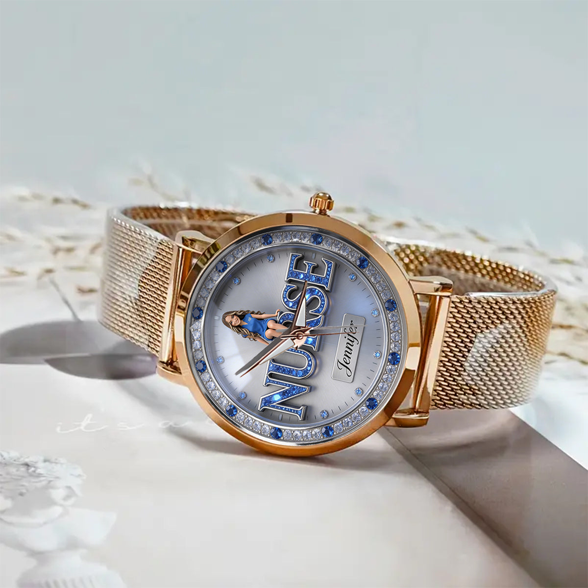 Custom Any Photo - Personalized Nurse Women Hand Watch