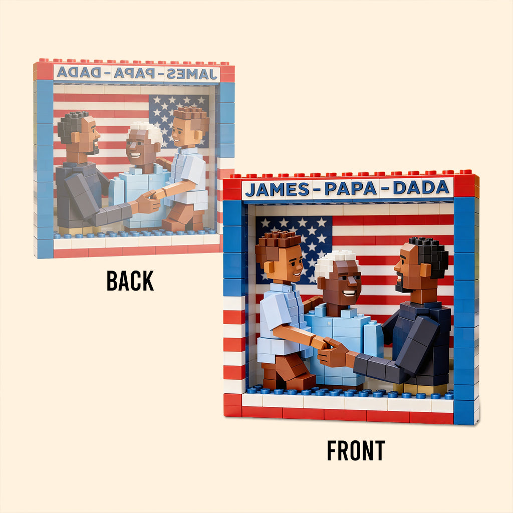 Best Dad Grandpa Ever - Personalized Father Custom Shaped Acrylic Plaque