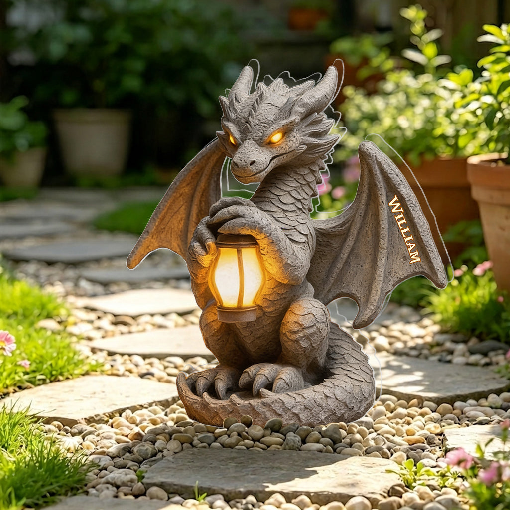 Guardian Dragon - Personalized Dragon Solar Acrylic Light