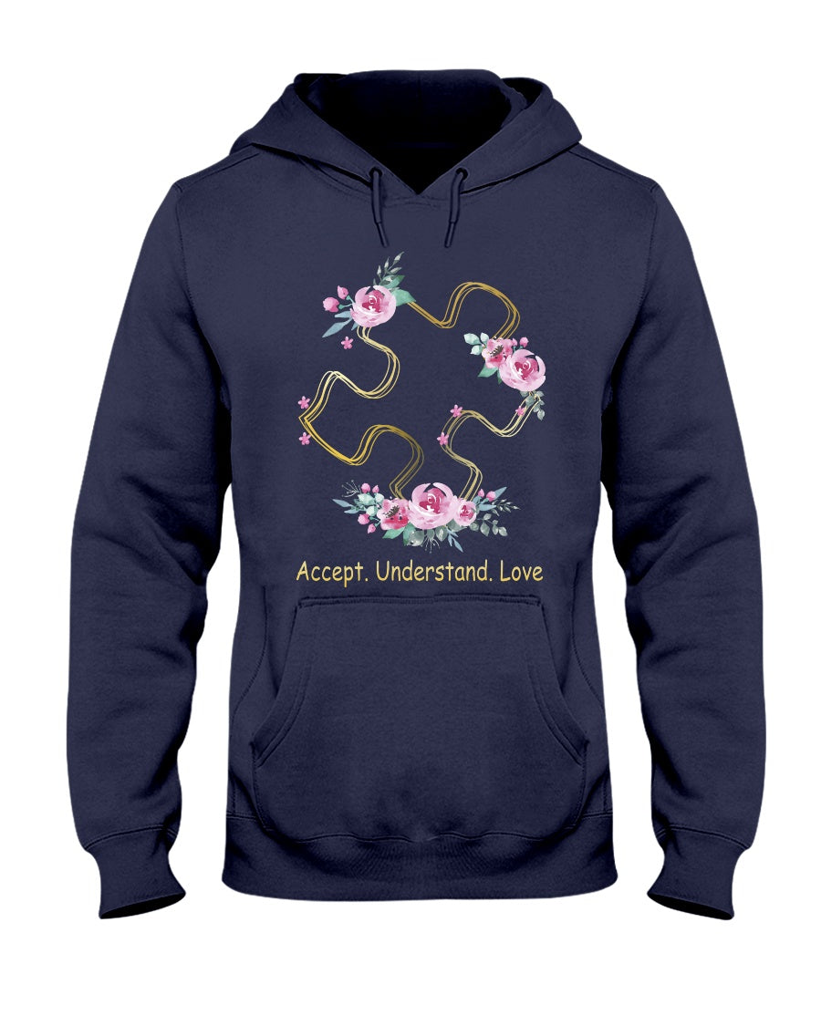 Accept Understand Love - Autism Awareness T-shirt and Hoodie 0520