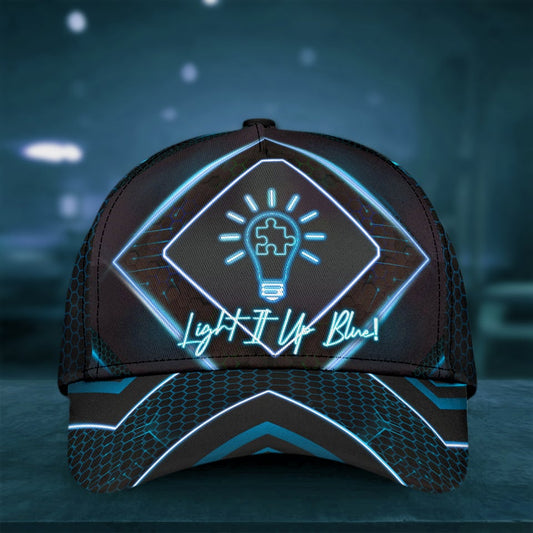 Autism Light It Up Blue - Autism Awareness Classic Cap 0921