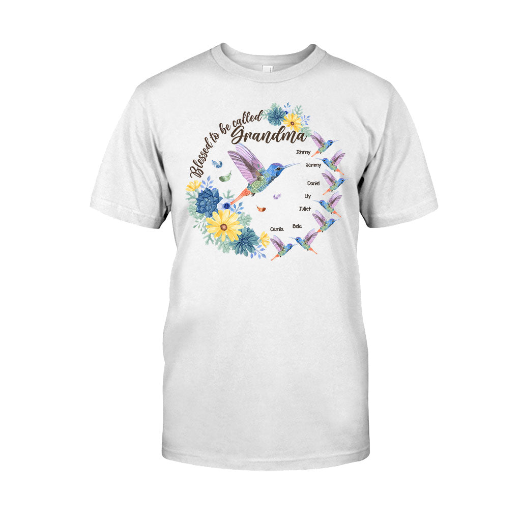 Blessed To Be Called Grandma Nana Gigi - Personalized Grandma T-shirt And Hoodie