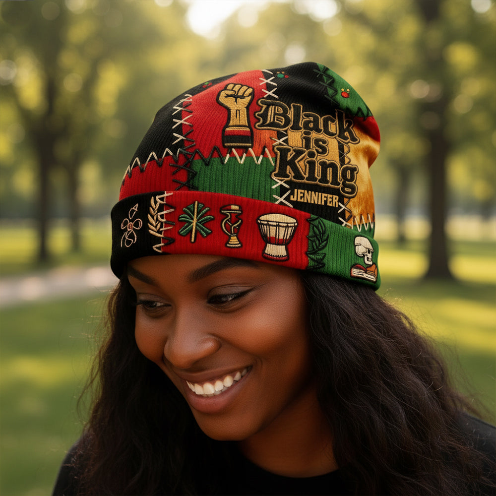 Black History Month - Personalized African American Beanie Hat