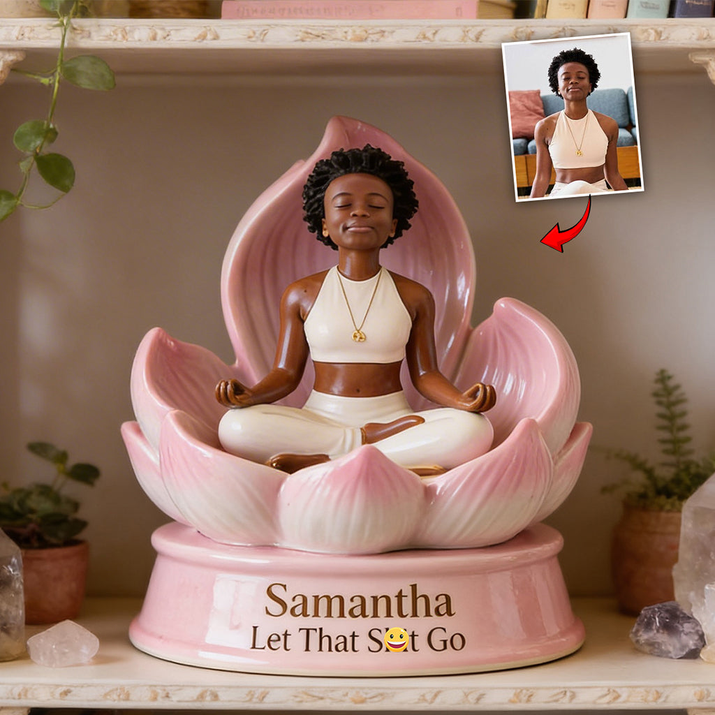 Let That Go - Personalized Yoga Custom Shaped Acrylic Plaque