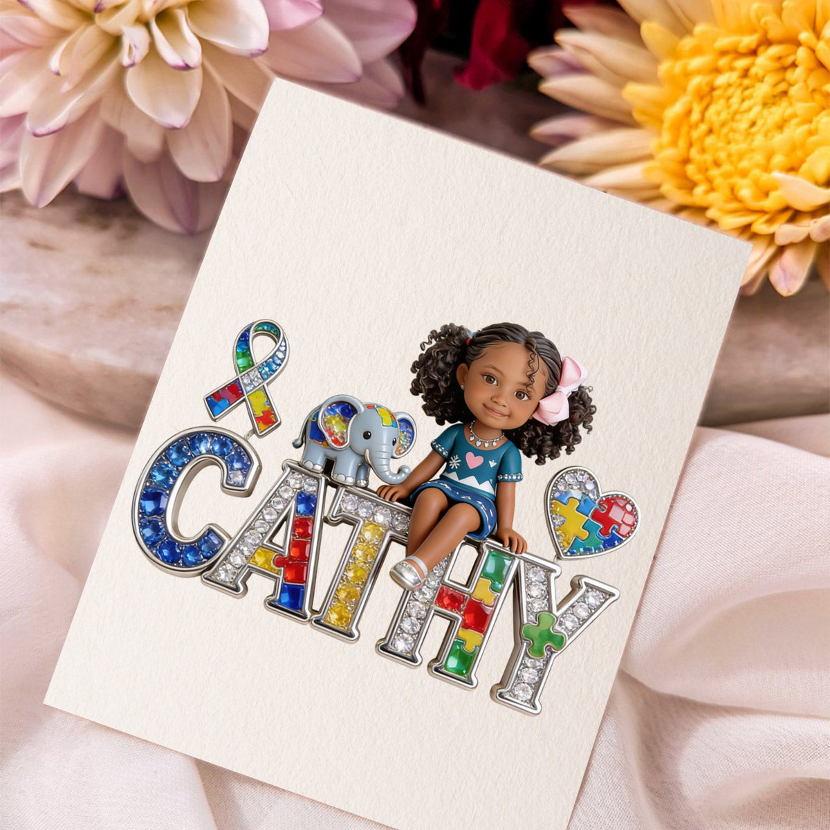 Autism Awareness - Personalized Autism Awareness Pin