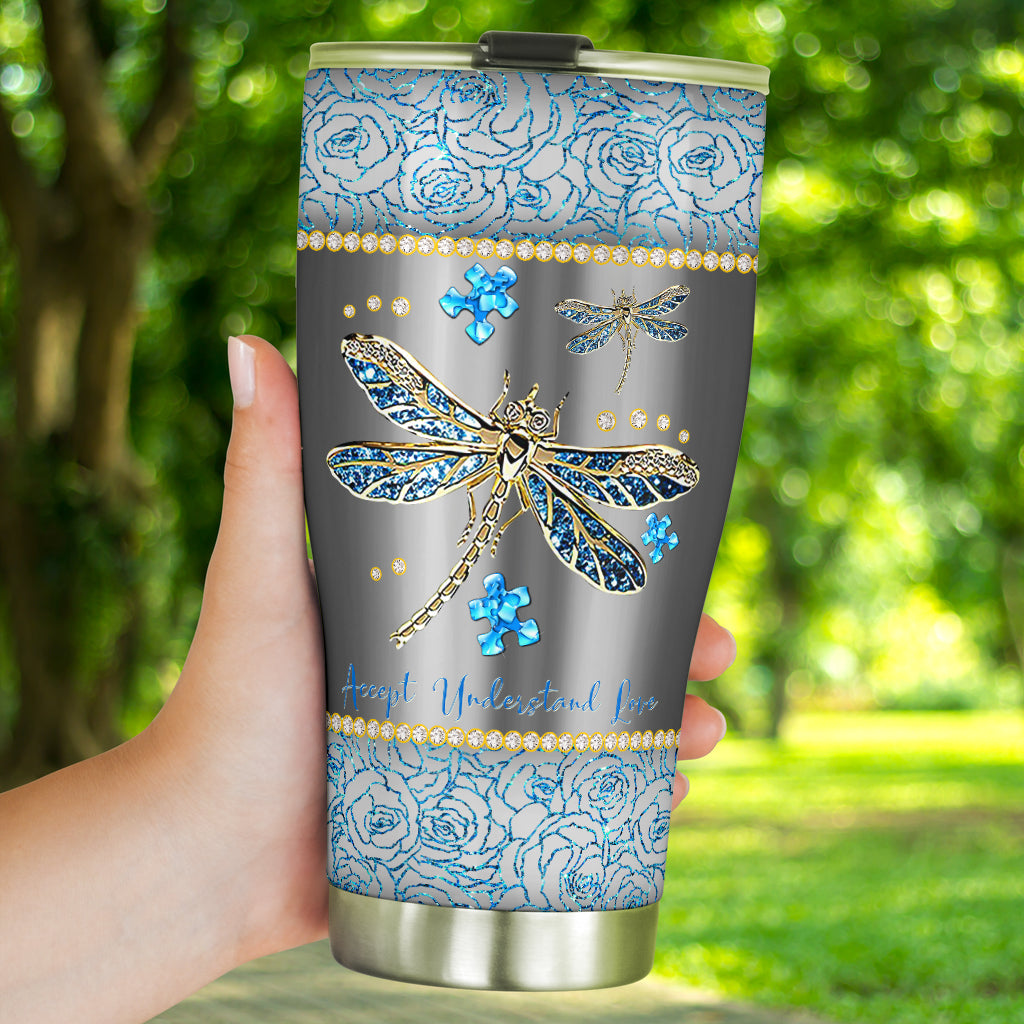 Accept Understand Love Autism Awareness Tumbler 0622