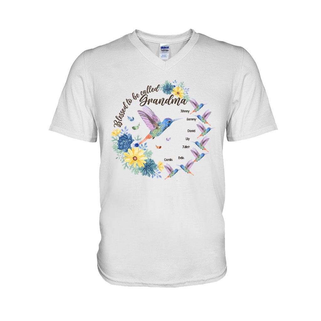 Blessed To Be Called Grandma Nana Gigi - Personalized Grandma T-shirt And Hoodie
