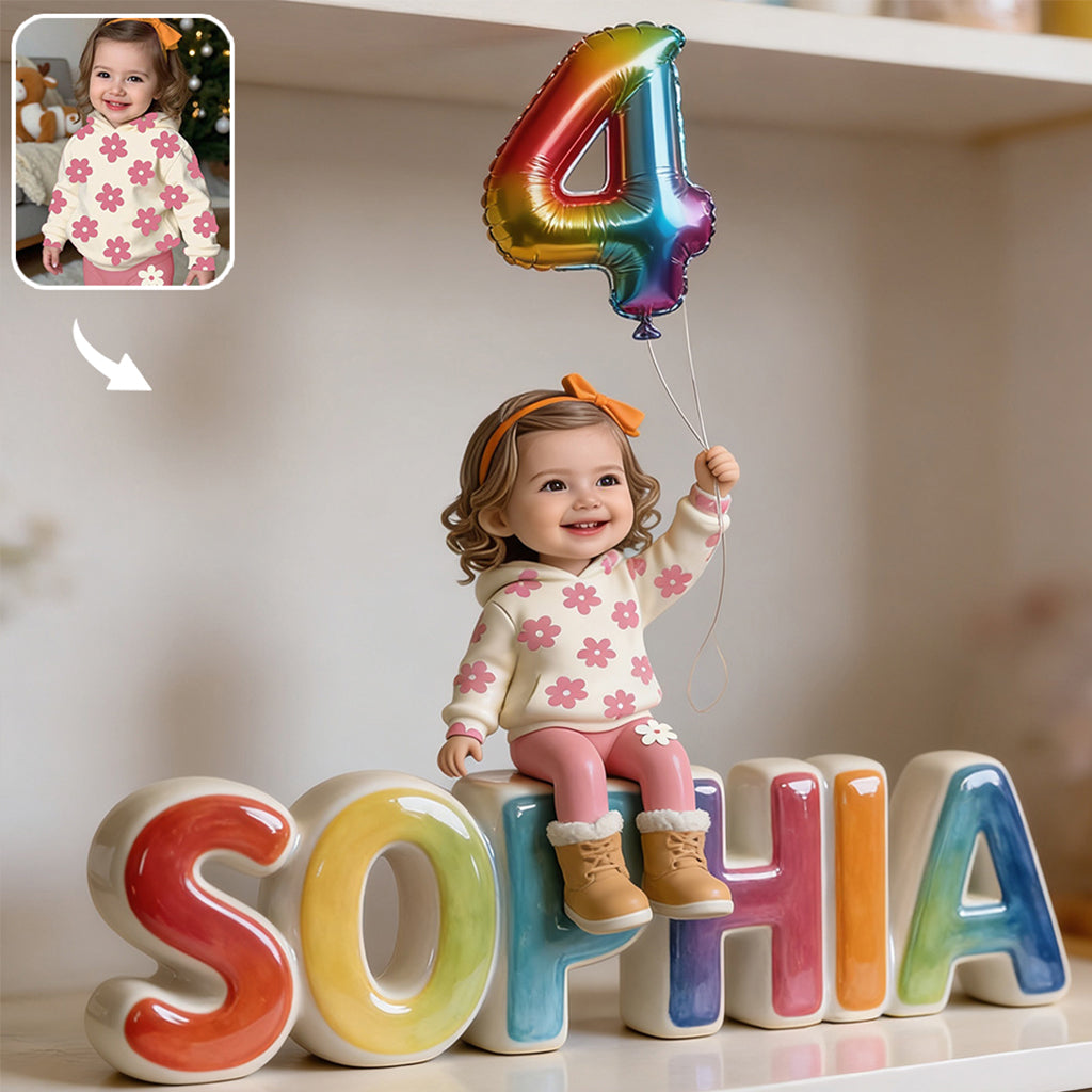 Birth Day Gift For Kids - Personalized Birthday Custom Shaped Acrylic Plaque
