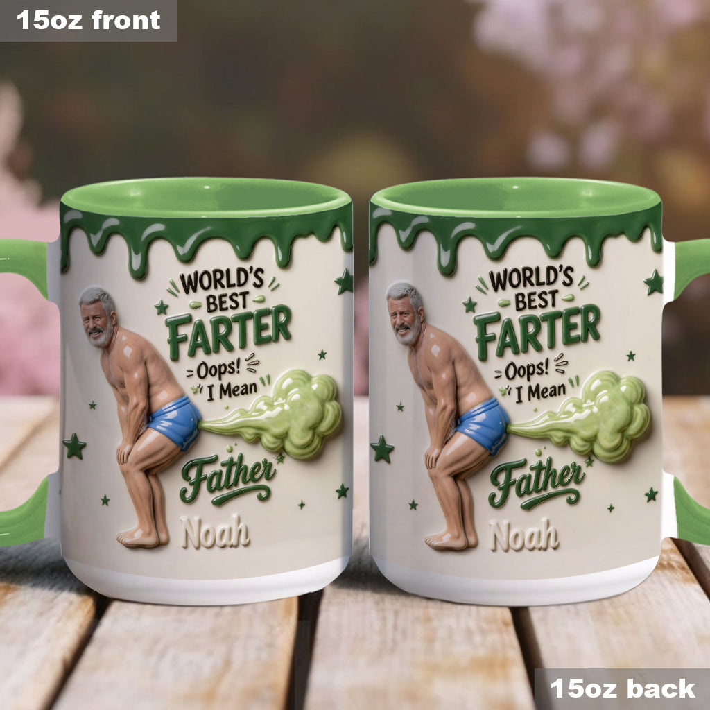 Best Farter Ever - Personalized Father Accent Mug & Coaster