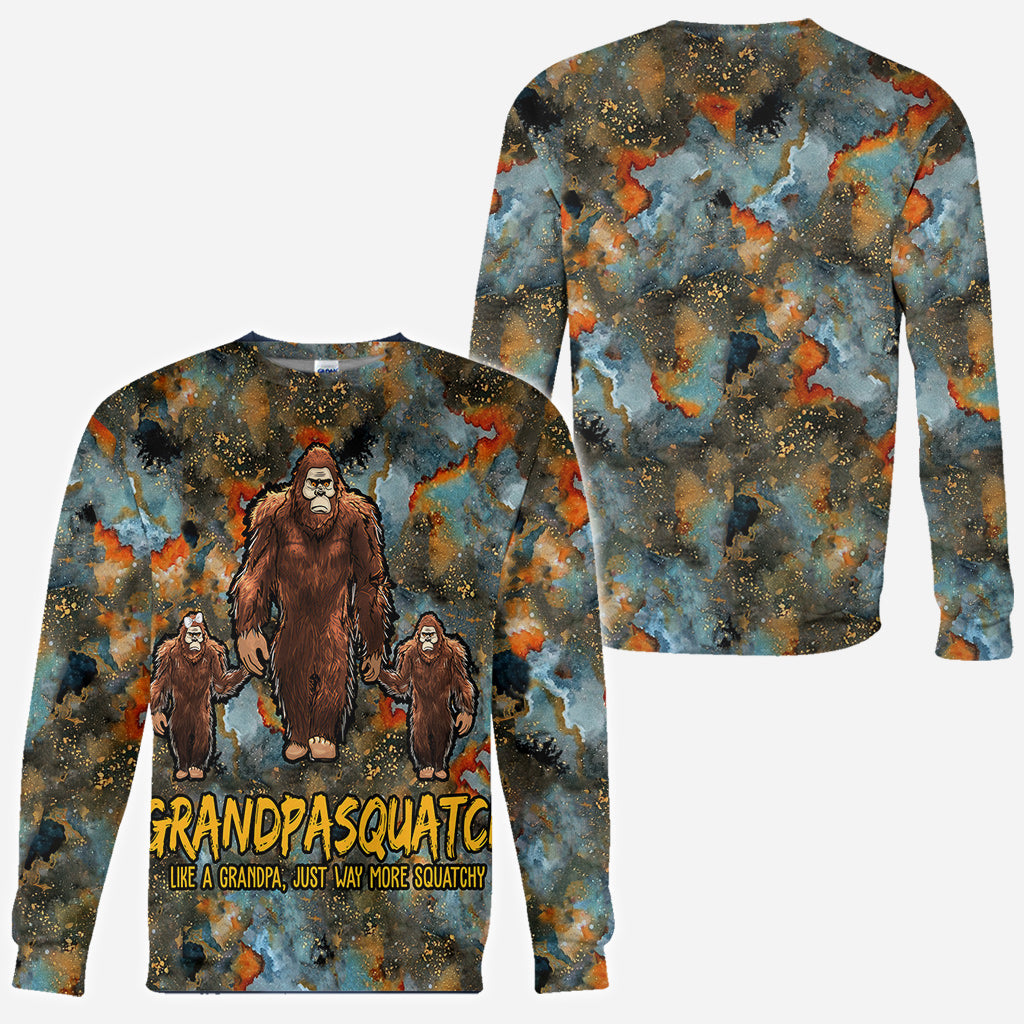 Grandpasquatch More Squatchy - Personalized Grandpa All Over Shirt