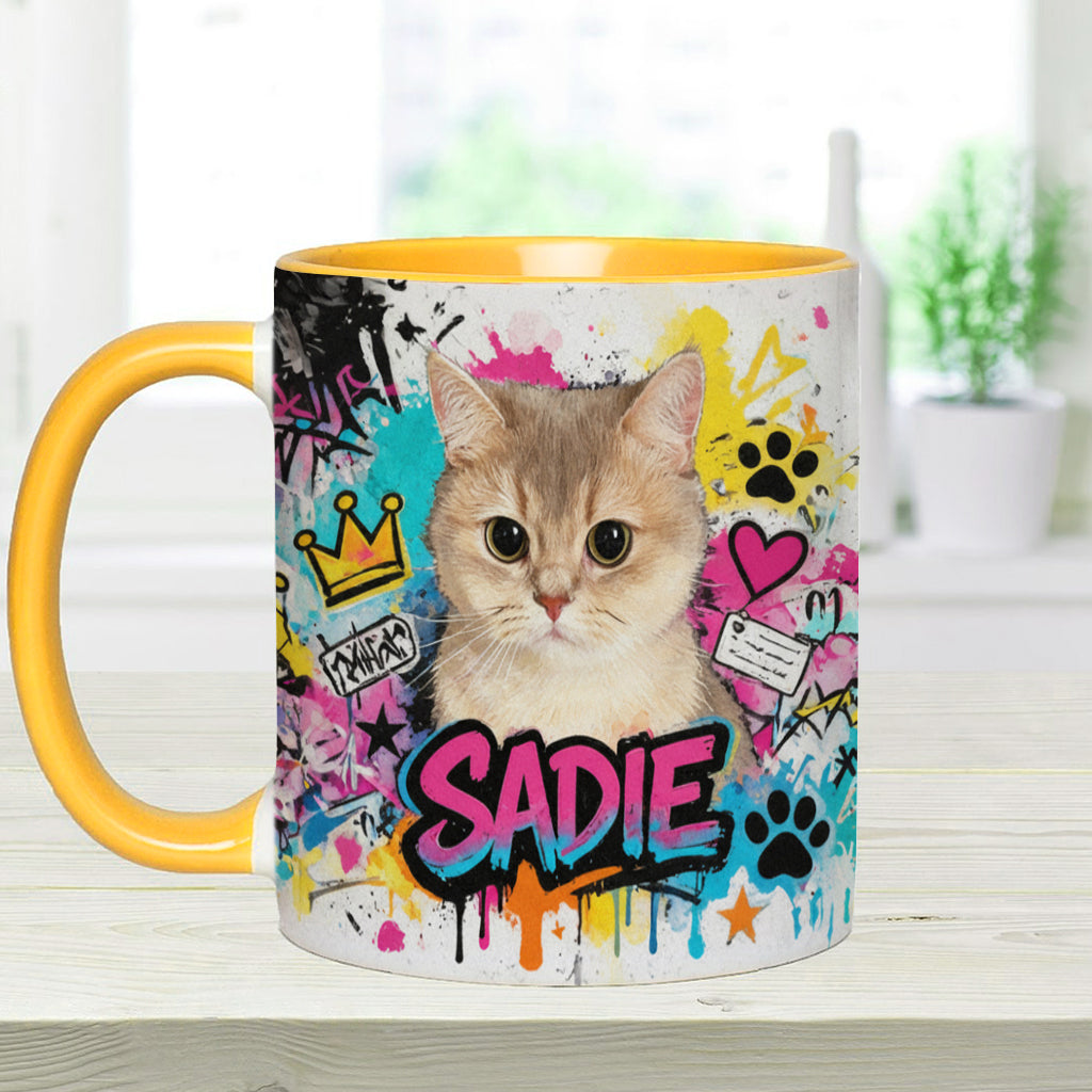 Custom Any Pet Photo - Personalized Dog Accent Mug