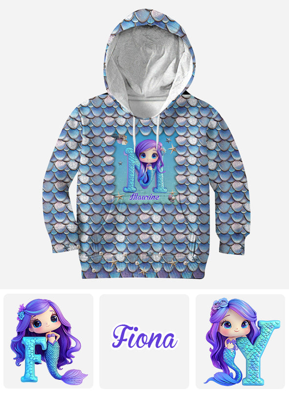 Beautiful Mermaid - Personalized Kid All Over Shirt