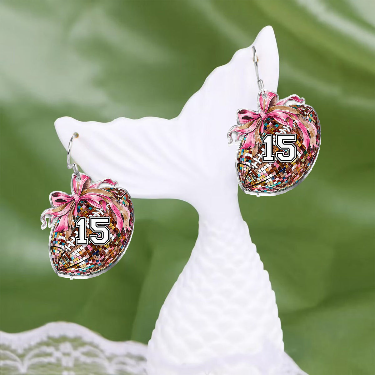Football Mama - Personalized Football Earrings