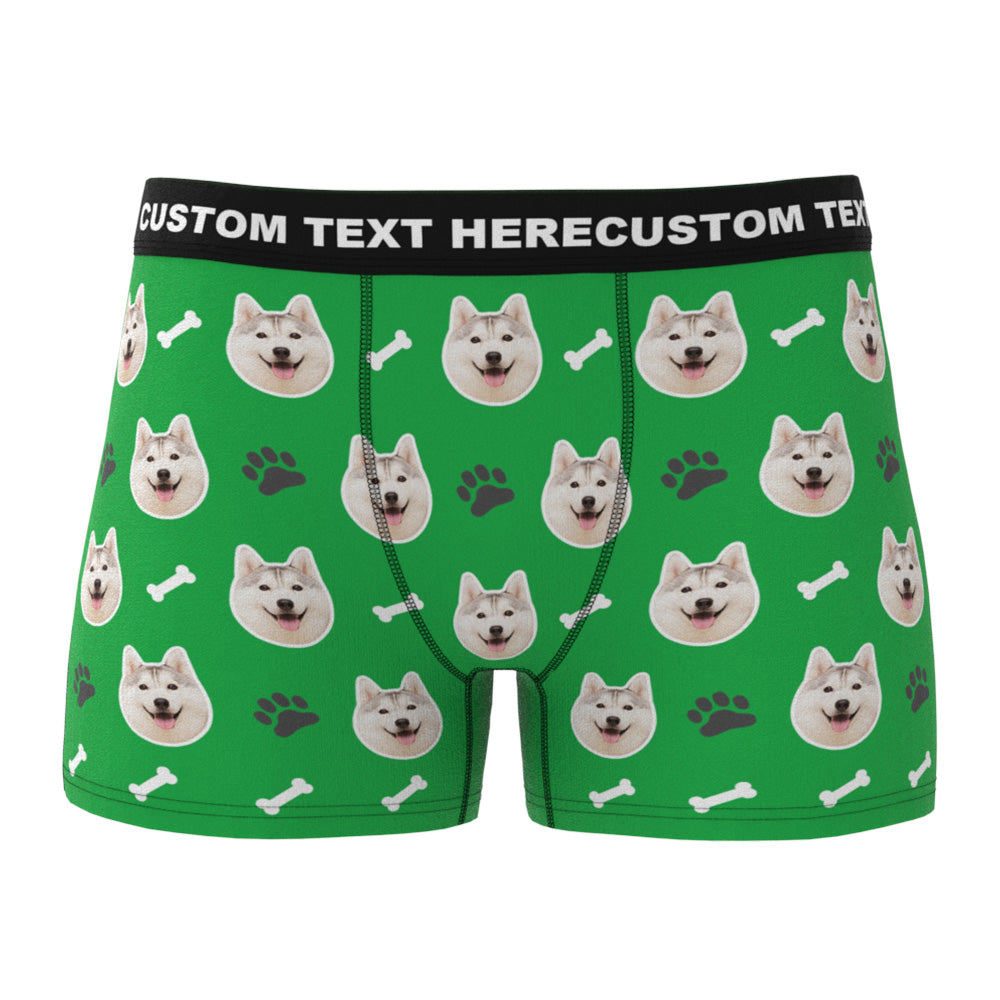 Custom Dog Face Boxers - Personalized Dog Men's boxer briefs
