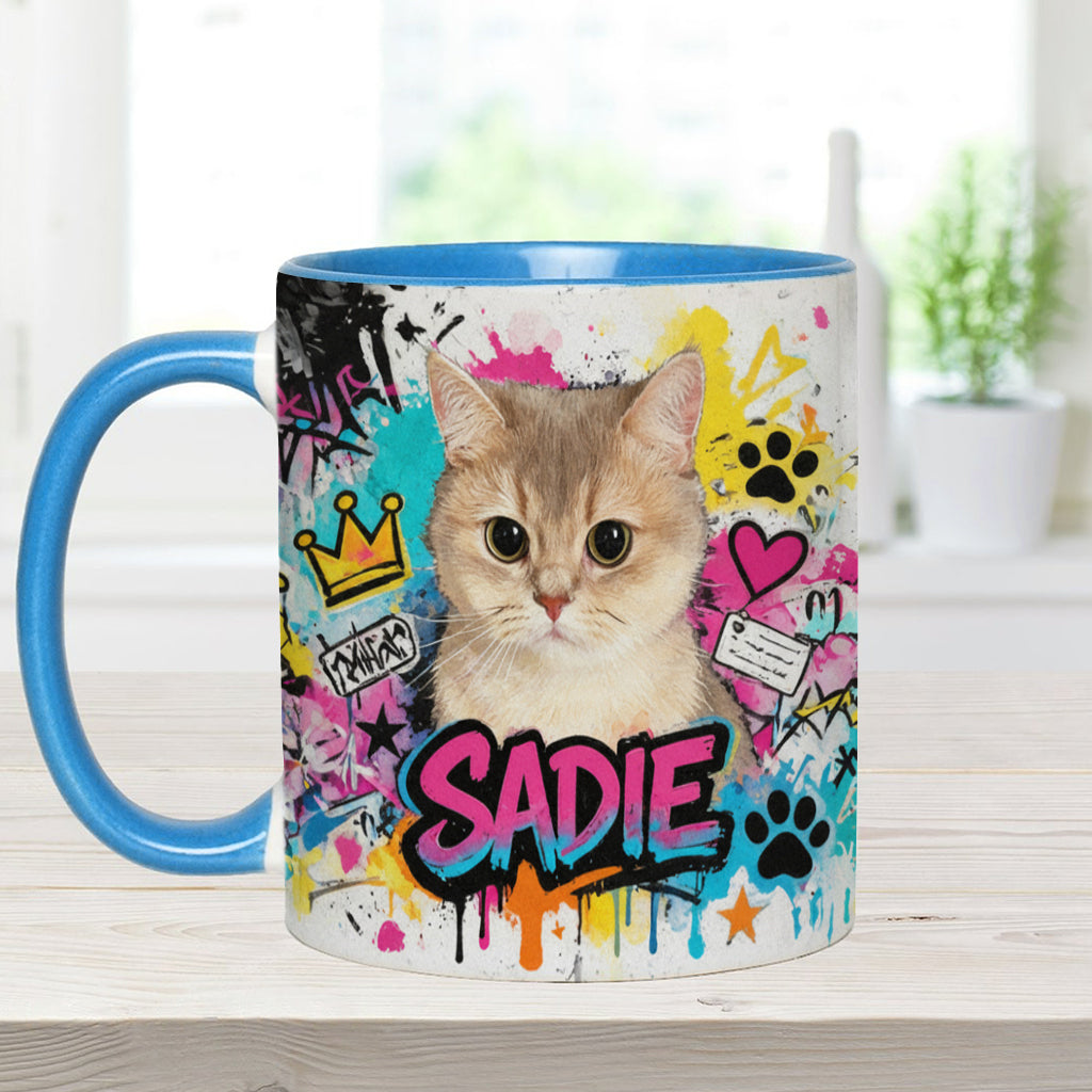 Custom Any Pet Photo - Personalized Dog Accent Mug