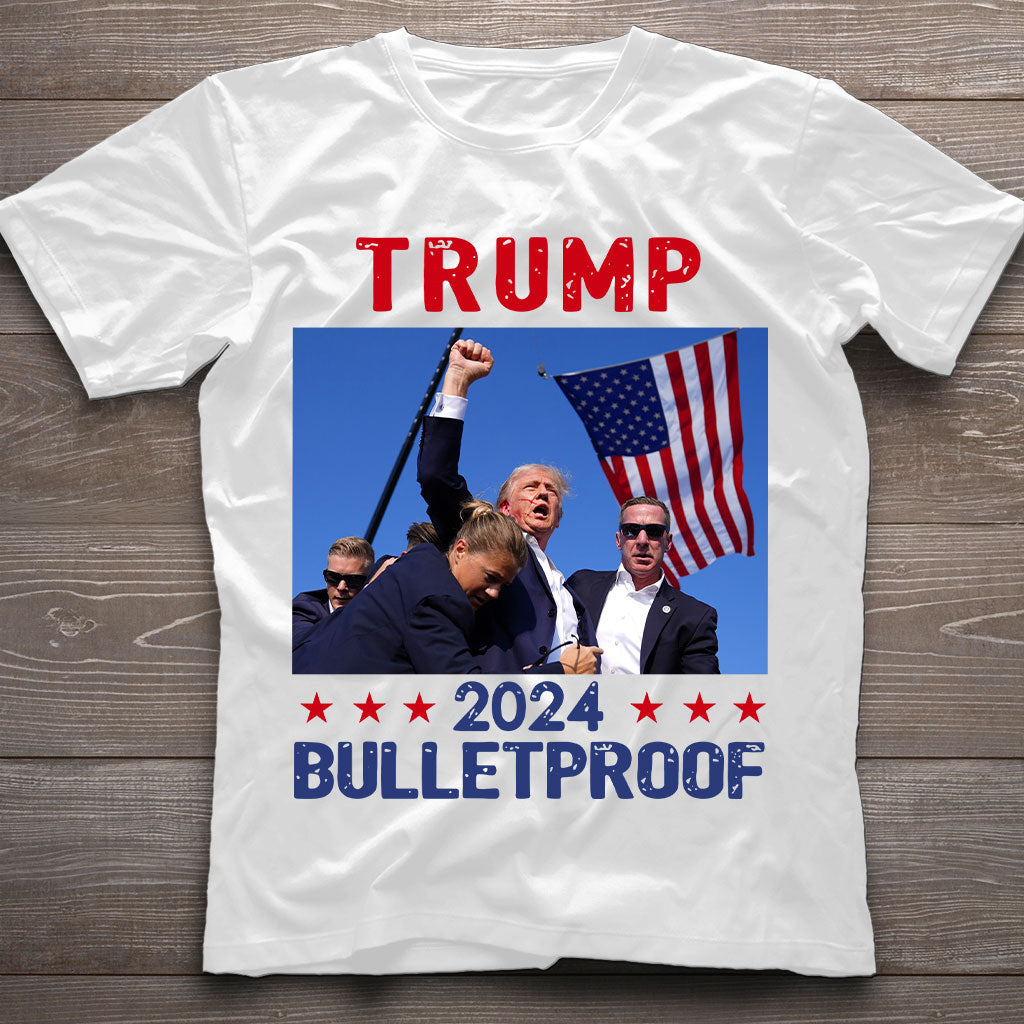 Bulletproof T-shirt, Never Surrender Shirt, Fight For America T-shirt, Retro Rally Shirt, Fight Fight Fight Shirt