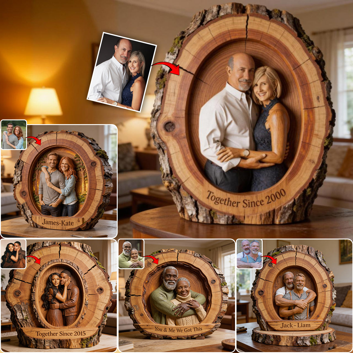 I'm Yours No Returns Or Refunds - Personalized Couple Custom Shaped Acrylic Plaque