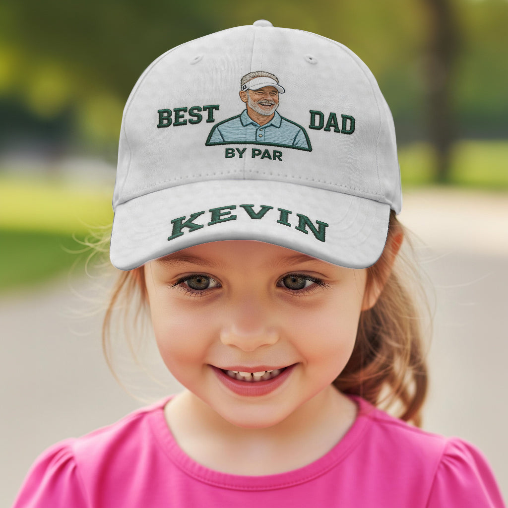 Custom Any Photo Best Dad/Grandpa/Uncle.. - Personalized Golf Classic Cap