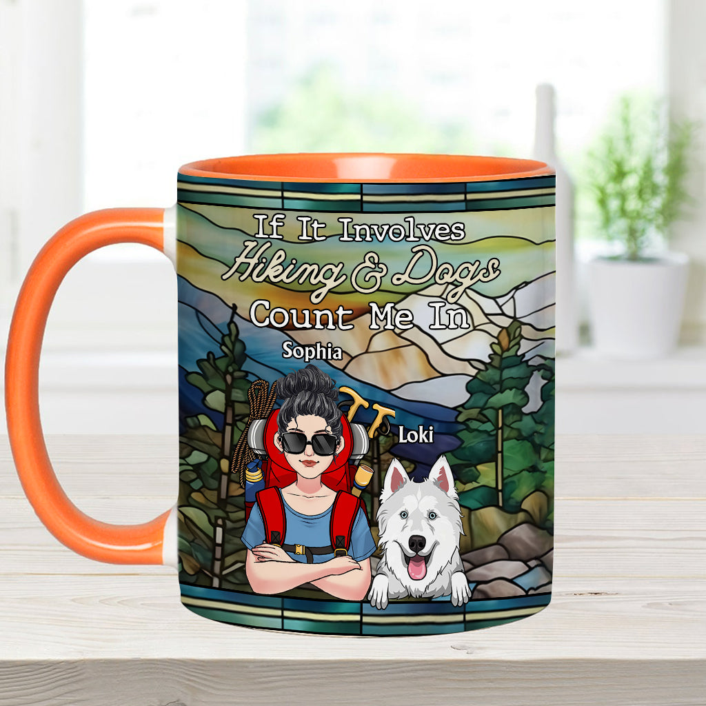 And She Lived Happily Ever After - Personalized Hiking Accent Mug