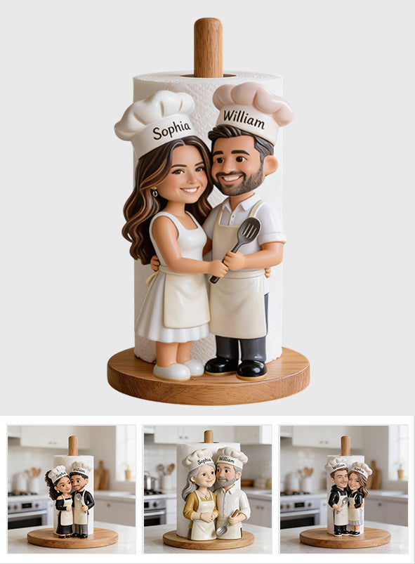 Custom Any Photo - Personalized Couple Paper Towel Stand