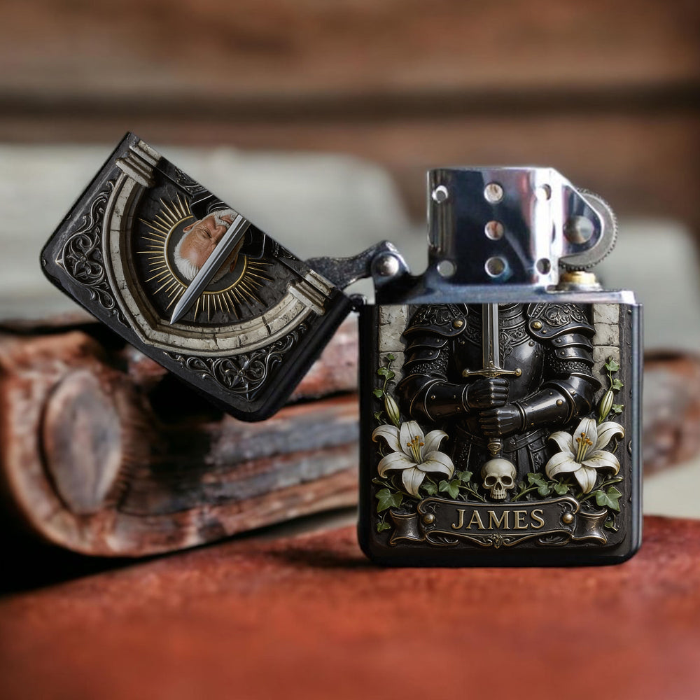 Knight Of God - Personalized Christian Lighter