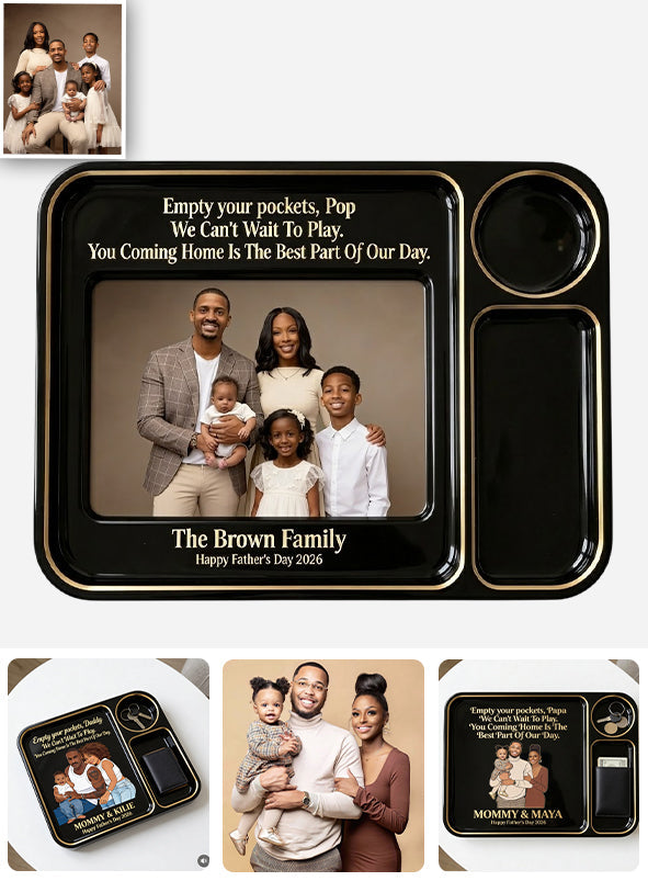 Father's Day Gift, Key & Wallet Tray - Personalized Father Catch-All Tray
