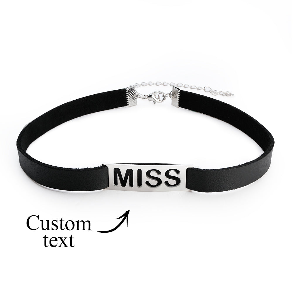 Fashion Gift - Personalized Hollow Text Choker