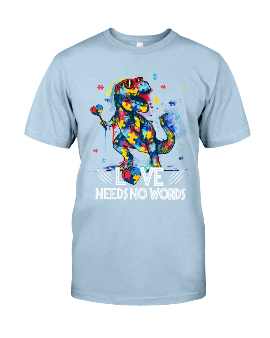 Autism Love Needs No Words - Autism Awareness T-shirt and Hoodie 0921