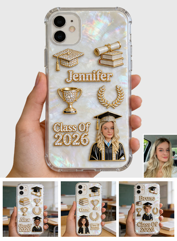 Class Of 2026 - Personalized Graduation Shaker Phone Case